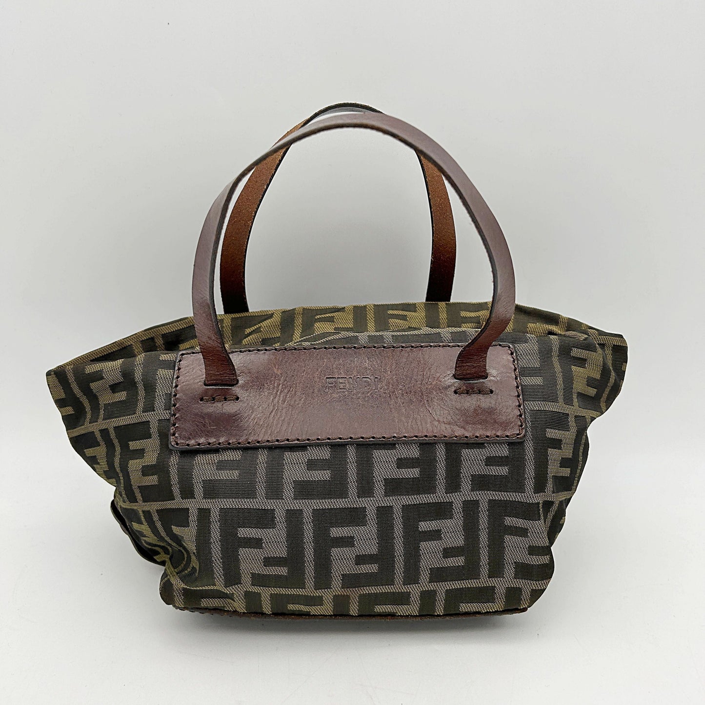 Fendi Zucca FF Top Handle Bag - Brown Handle Bags, Handbags fe8814vf Rovelle Bags