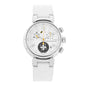 Stainless Steel Rubber Mother of Pearl 34mm Tambour Lovely Cup Quartz Watch