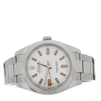 Stainless Steel 40mm Oyster Perpetual Milgauss Watch  White 116400