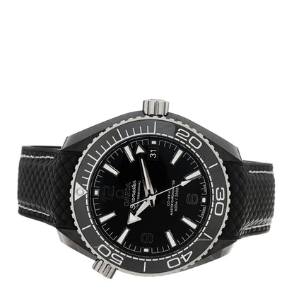 Ceramic Titanium Rubber 39.5mm Seamaster Planet Ocean 600M Automatic Watch Black 215.92.40.20.01.001