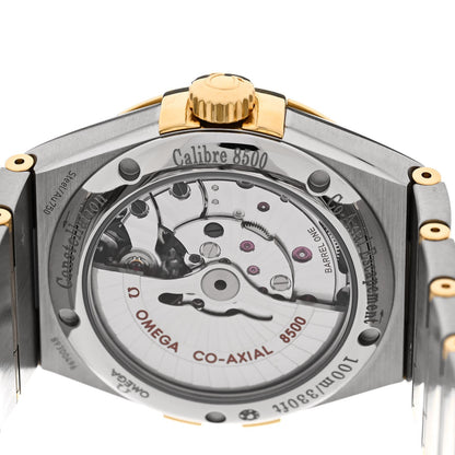 Stainless Steel 18K Yellow Gold Diamond 38mm Constellation Co-Axial Chronometer Automatic Watch Champagne 123.20.38.21.58.001
