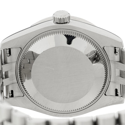 Stainless Steel 18K White Gold Diamond Bezel 31mm Oyster Perpetual Datejust Watch Silver 278384RBR