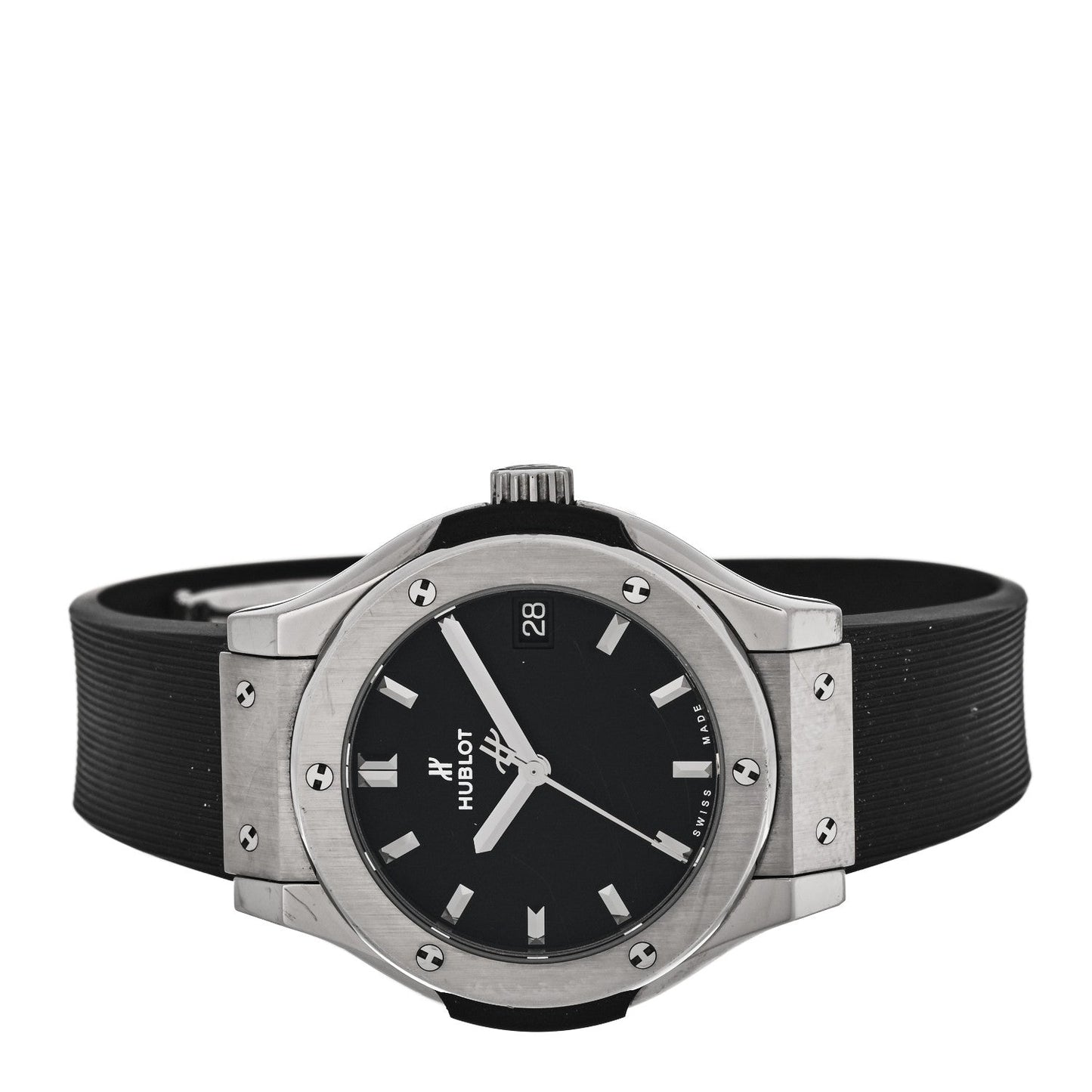 Titanium Rubber 33mm Classic Fusion Quartz Watch Black 58.NX.1470.RX