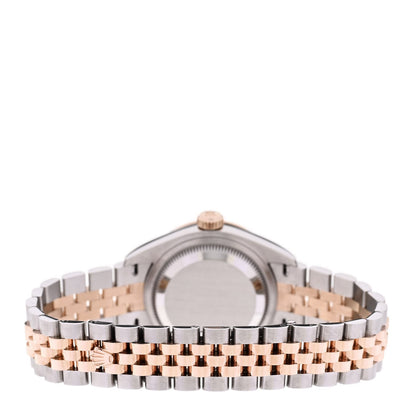 Stainless Steel 18K Everose Gold Diamond Bezel Mother of Pearl 28mm Oyster Perpetual Datejust Watch 279381RBR