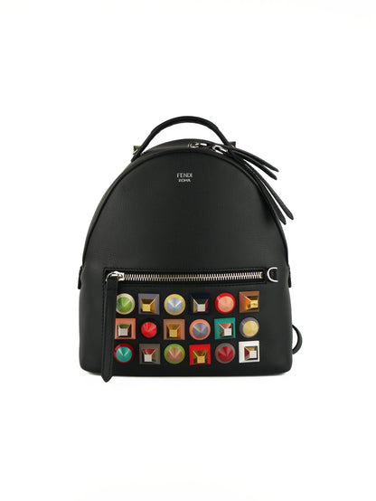 Fendi Black Mini Pyramid Studded Backpack Rovelle Bags