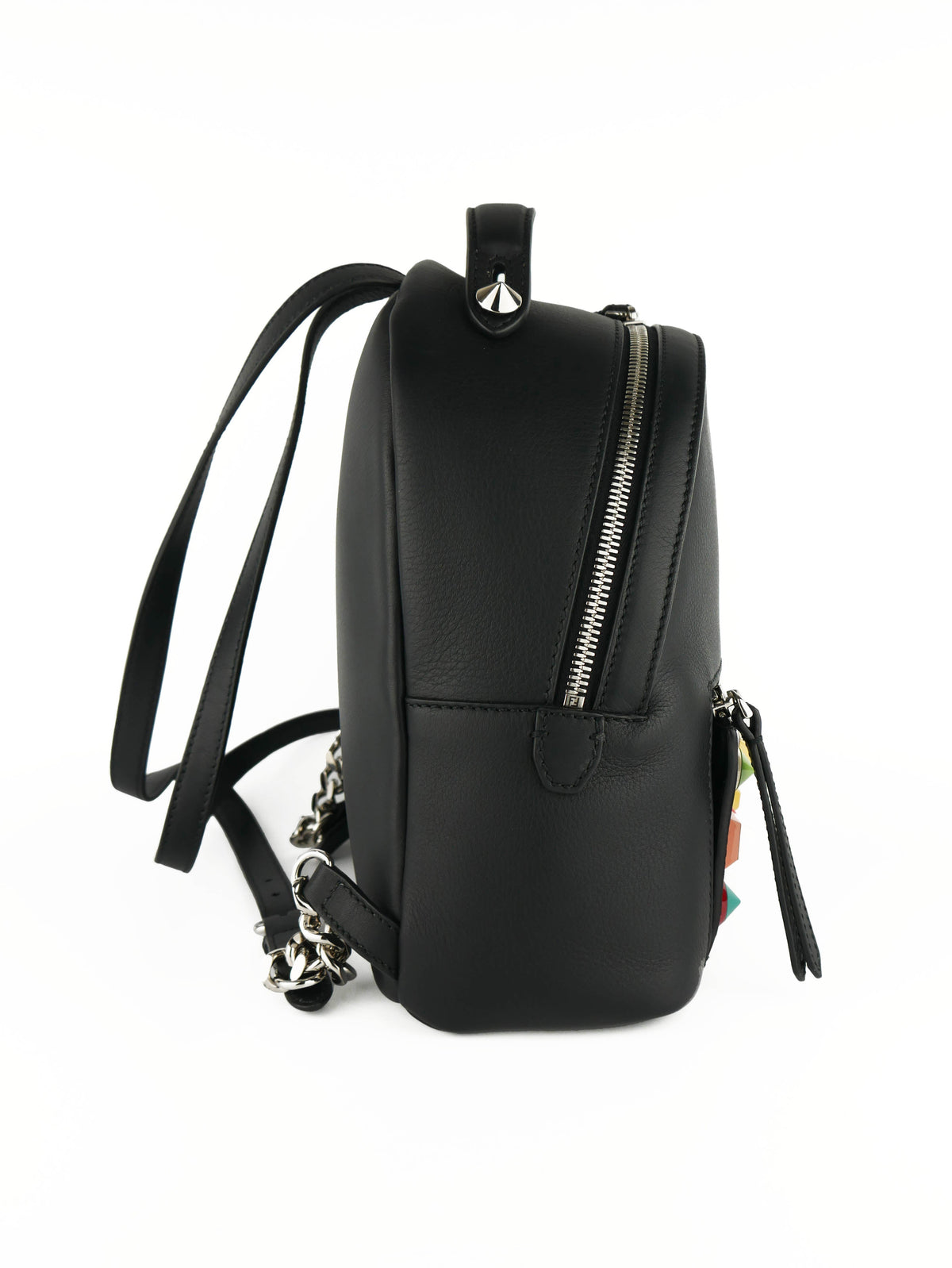 Fendi Black Mini Pyramid Studded Backpack Rovelle Bags