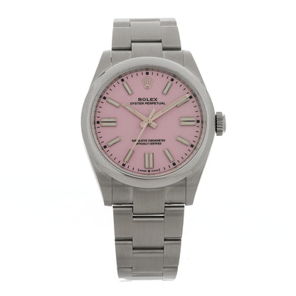 Stainless Steel 41mm Oyster Perpetual Watch Candy Pink 134300