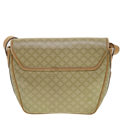 Luxury CELINE Macadam Canvas Shoulder Bag Beige fm2348