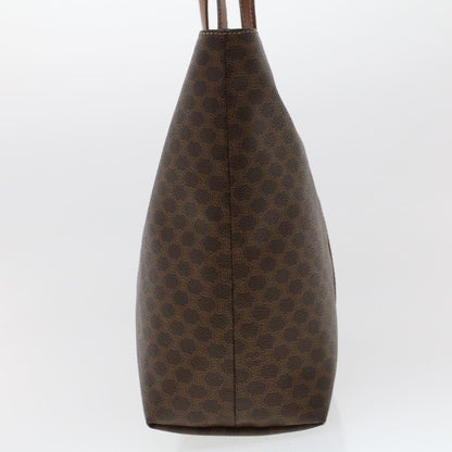 Luxury CELINE Macadam Canvas Tote Bag PVC Leather Brown fm2373