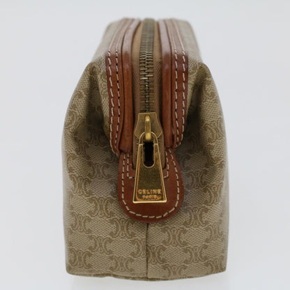 Luxury CELINE Macadam Canvas Pouch Beige fm2545