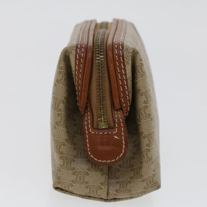 Luxury CELINE Macadam Canvas Pouch Beige fm2545