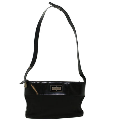Luxury CELINE Shoulder Bag Canvas Black fm2930