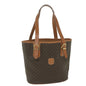 Luxury CELINE Macadam Canvas Tote Bag PVC Leather Brown fm3033