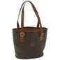 Luxury CELINE Macadam Canvas Tote Bag PVC Brown fm3196