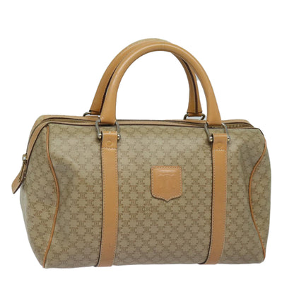 Luxury CELINE Macadam Canvas Boston Bag Beige fm3561