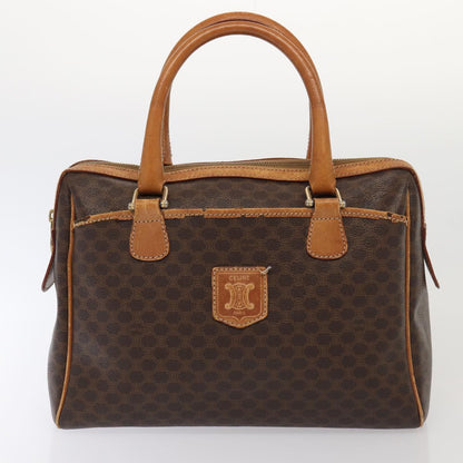 Luxury CELINE Macadam Canvas Shoulder Bag Hand Bag PVC Leather 2Set Brown fm3566