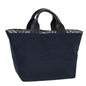 Luxury Burberry Nova Check Hand Bag Nylon Navy Auth fm3652