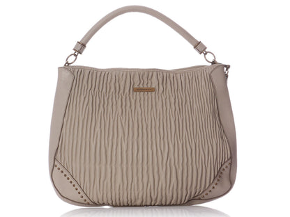 Burberry Taupe Handbags Red Hobo Bag