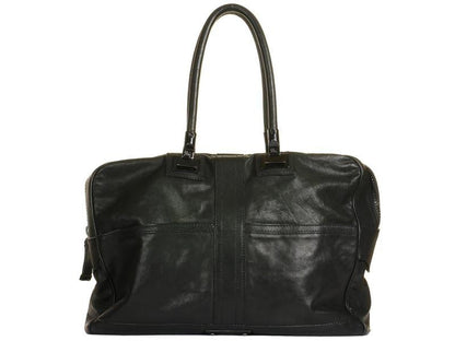 Burberry Prorsum Weekender Leather Black Handbag