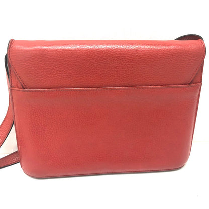 CELINE Shoulder Bag leather Red Crossbody bag Women