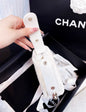 Chanel Luxury Leather White Clutch Rovelle Bags