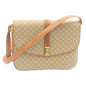 Luxury CELINE Macadam Canvas Shoulder Bag PVC Leather Beige am2173g