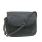 Luxury BurberrySs Nova Check Shoulder Bag Leather Black Auth am636g