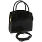 Luxury CELINE Hand Bag Leather 2way Black hk1062