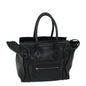 Luxury CELINE Luggage Phantom Tote Bag Leather Black hk1138