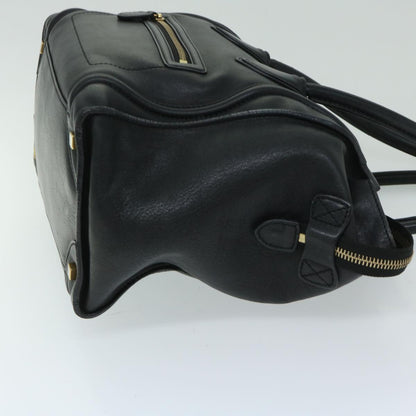 Luxury CELINE Luggage Phantom Tote Bag Leather Black hk1138