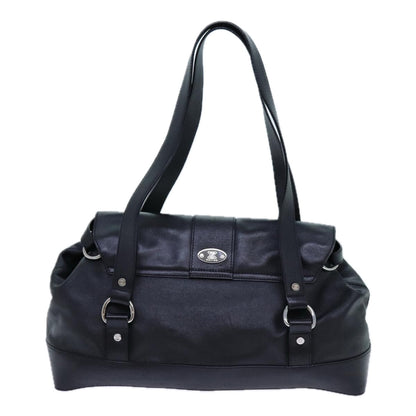 Luxury CELINE Shoulder Bag Leather Black hk1202