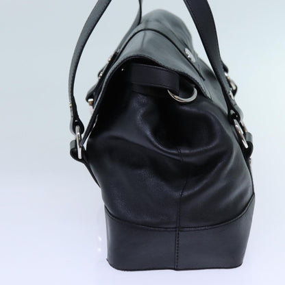 Luxury CELINE Shoulder Bag Leather Black hk1202