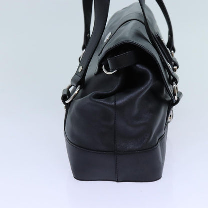Luxury CELINE Shoulder Bag Leather Black hk1202