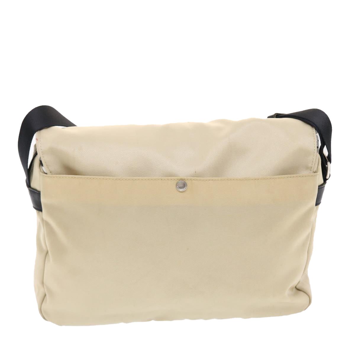 Burberry Label Auth Nylon Black Shoulder Bag