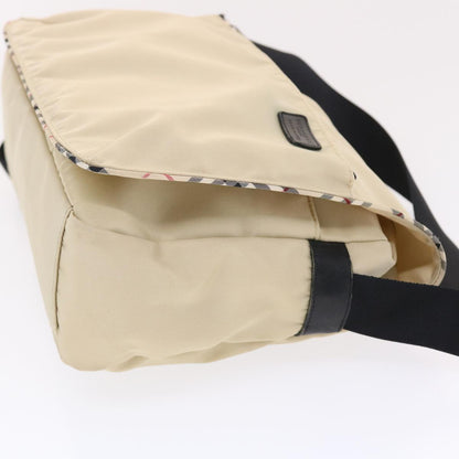 Burberry Label Auth Nylon Black Shoulder Bag