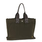 Burberry Label Auth Canvas Blue Tote Bag
