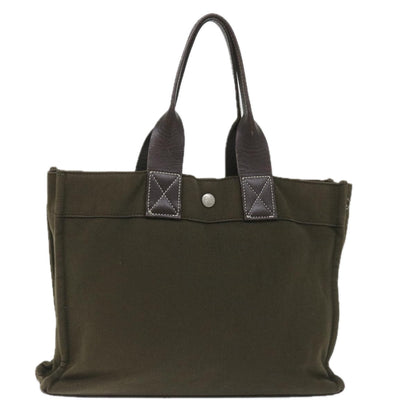 Burberry Label Auth Canvas Blue Tote Bag