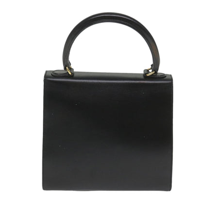 Luxury CELINE Hand Bag Leather 2way Black hk901