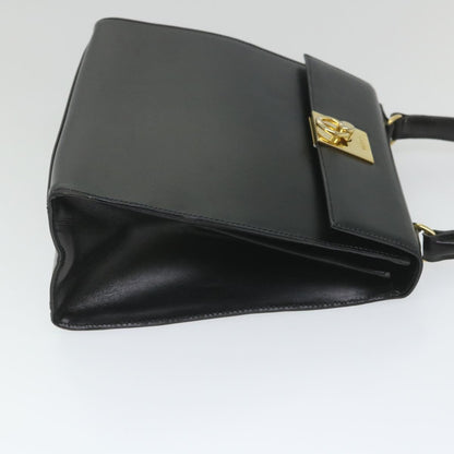 Luxury CELINE Hand Bag Leather 2way Black hk901
