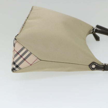 Burberry Label Auth Nylon Beige Shoulder Bag