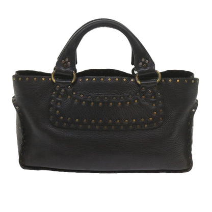 Luxury CELINE Hand Bag Leather Black hk948