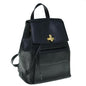 Luxury CELINE Macadam Backpack Leather Black hk993