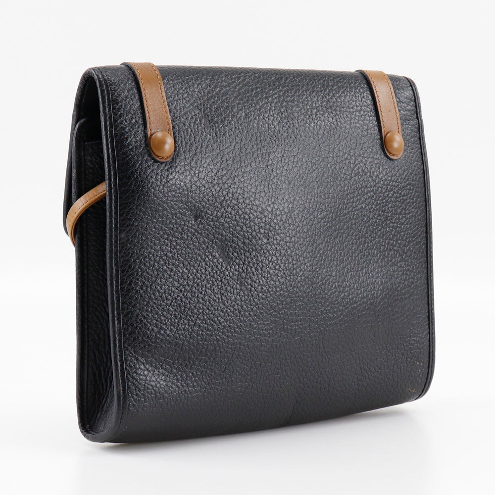 Christian Dior Shoulder Bag leather black Women Rovelle Bags
