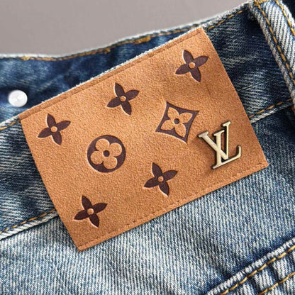 Louis Vuitton Logo-Embroidered Jeans