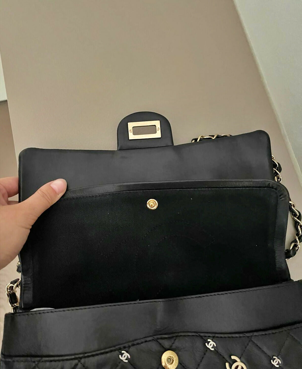 Chanel Medium 2 55 Reissue Punk Cc Charm Flap Bag Rovelle Bags