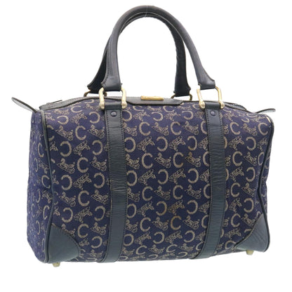 Luxury CELINE C Macadam Canvas Hand Bag Navy im257