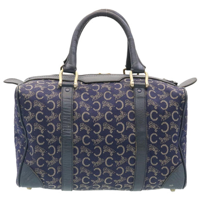 Luxury CELINE C Macadam Canvas Hand Bag Navy im257
