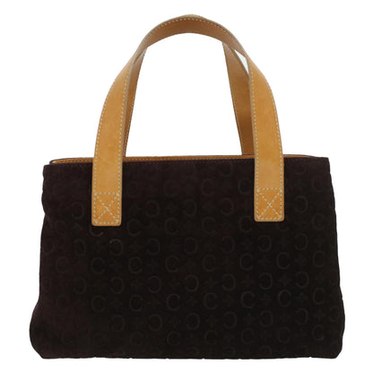 Luxury CELINE Macadam Canvas Clutch Hand Bag PVC Leather 3Set Brown purple im395