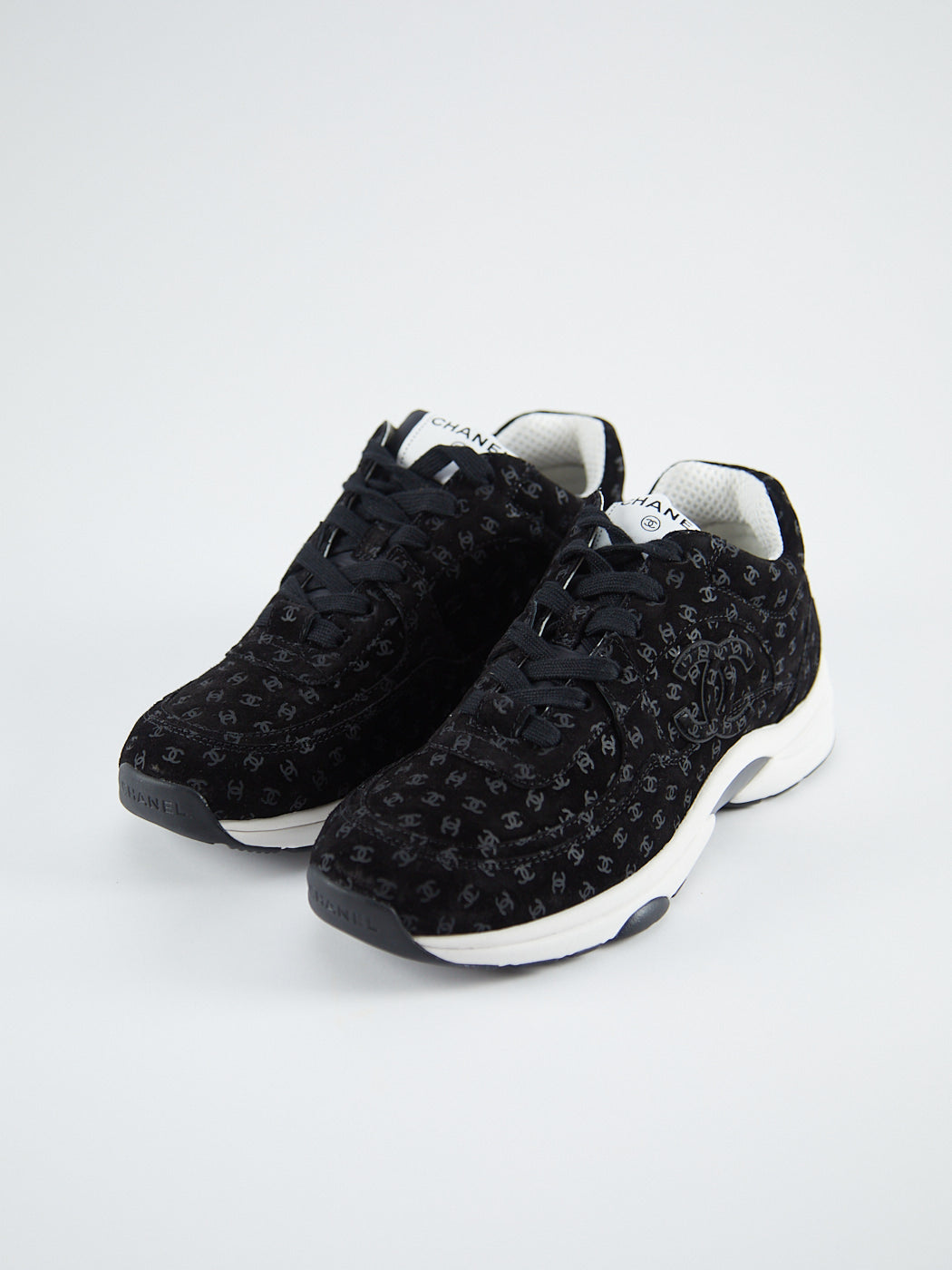 Chanel CC All Over Logo Sneaker Black (2022)