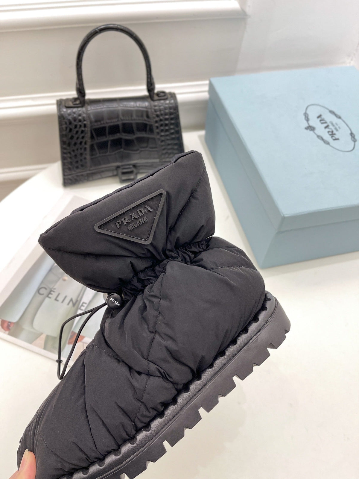 Prada  Paddled Nylon Boots